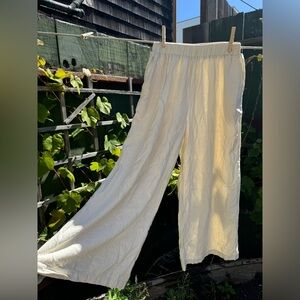 Ozma Silk Noil Pants Cropped